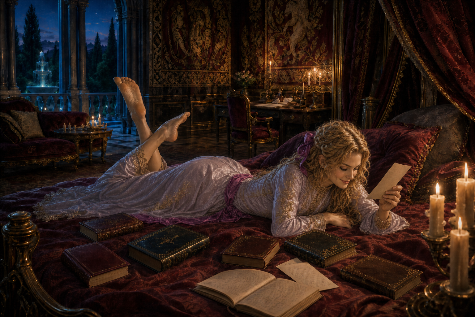 Illustration: The Books He Chose for Her