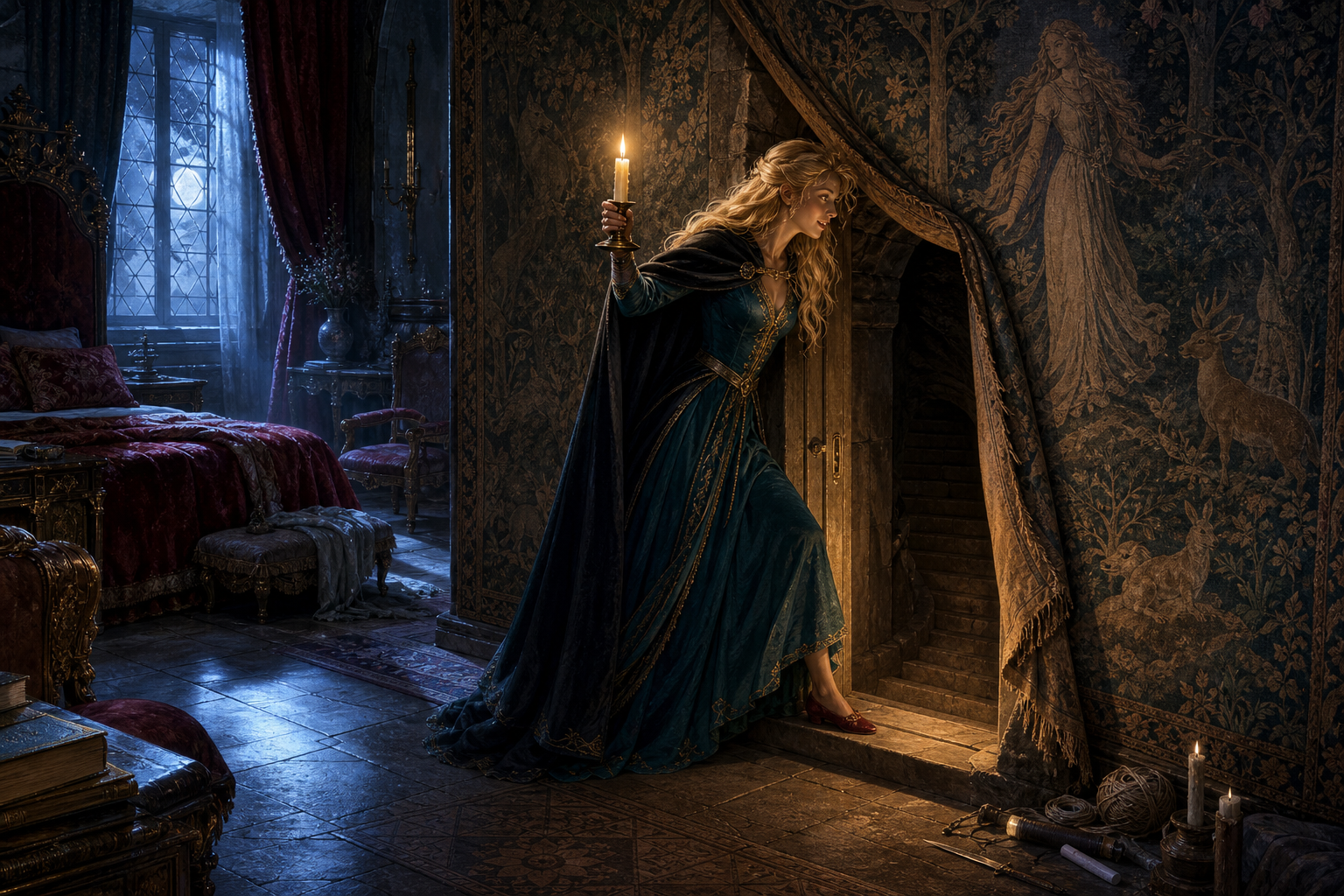 Illustration: The Door Behind the Tapestry